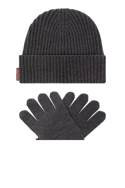Dsquared2 Wool Kit: Beanie &amp; Gloves In Default Title