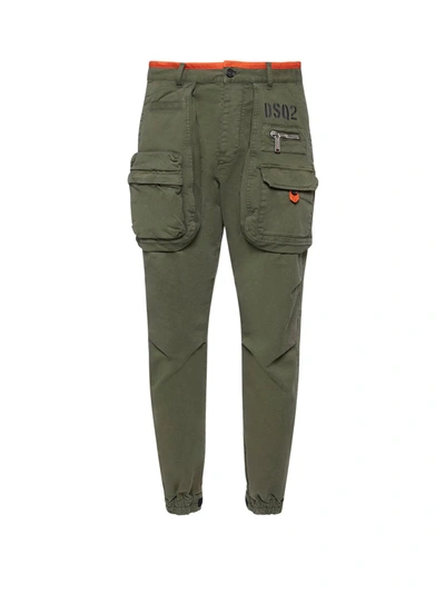 Dsquared2 Trousers  Sexy Cargo In Cotton In Green