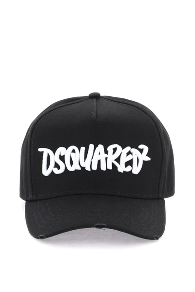 Dsquared2 Logo Embroidered Baseball Cap In M063