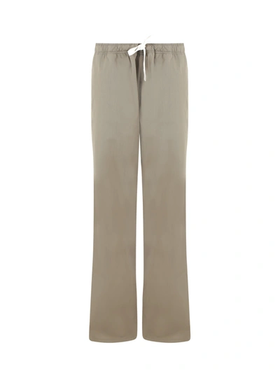 Palm Angels Wool Blend Trousers In Military B