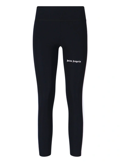Palm Angels Black Stretch Nylon Leggings