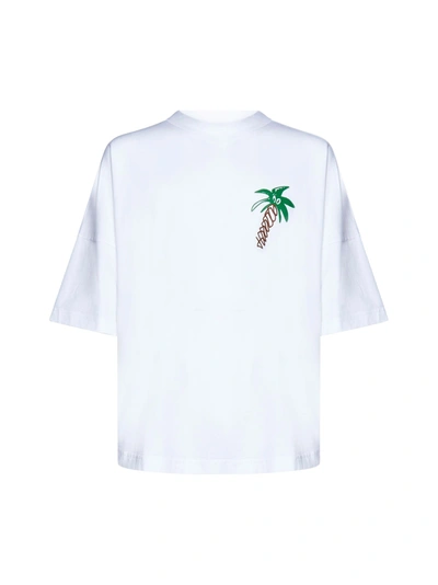 Palm Angels Sketchy Oversized T-shirt In White