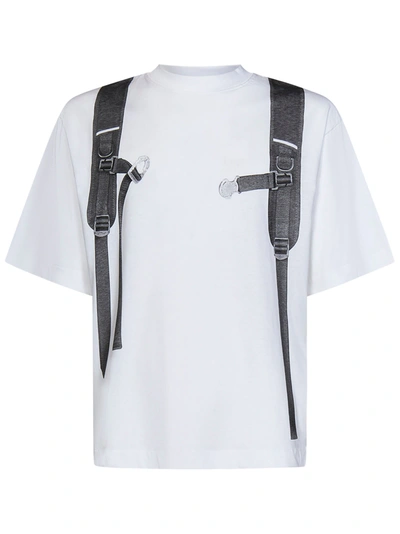 Off-white Graphic Printed Crewneck T-shirt In White Black