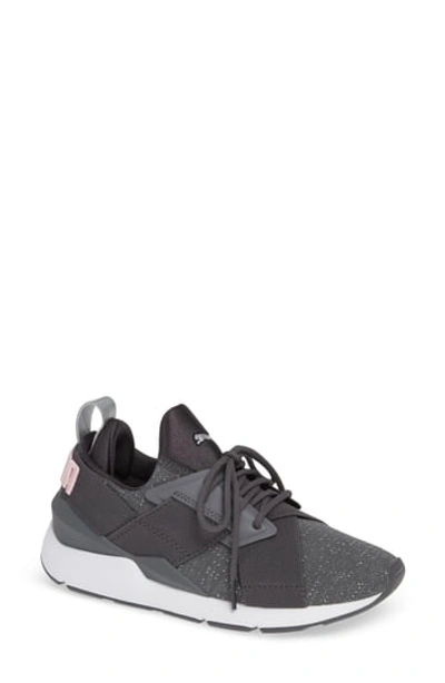 Womens puma muse sales speckle athletic shoe
