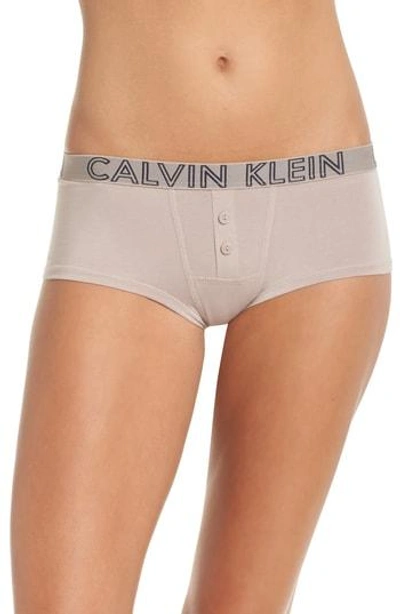 Calvin Klein Ultimate Boyshorts In Silver Rose