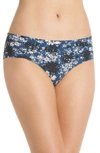 Calvin Klein Invisibles Hipster Briefs In Simple Floral/ Lyria Blue