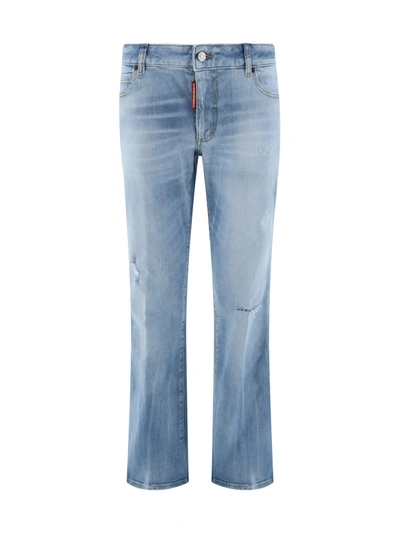 Dsquared2 Flared Leg Buttoned Jeans In 470
