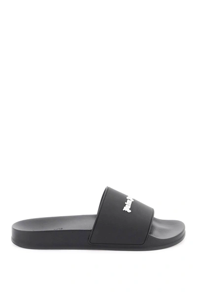 Palm Angels Black Rubber Slides