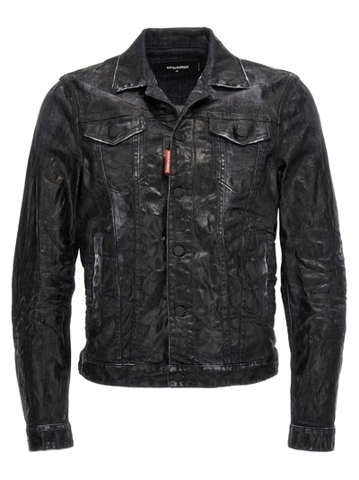 Dsquared2 Classic Jean Jacket In Black