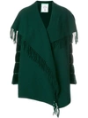 Moncler Mantella Quilted Sleeve Jacket In Forest Green