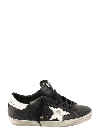 Golden Goose Super-star Sneakers In Black/white
