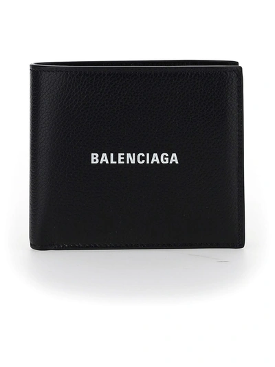 Balenciaga Wallet In Black/l White