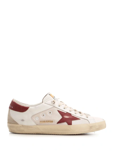 Golden Goose Super-star Sneakers In Cream/white Red/beige
