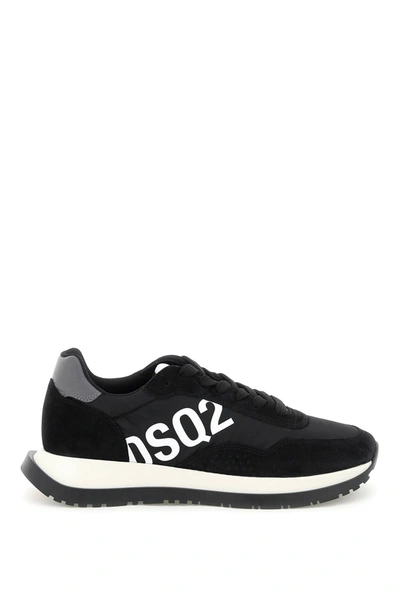 Dsquared2 Nylon And Suede Running Sneakers In M1082