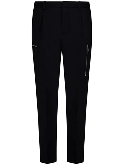 Dsquared2 Trousers  In Stretch Wool In Nero