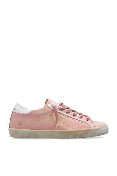 Golden Goose Super-star Sneakers In Pink/silver