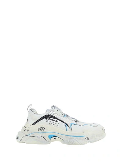 Balenciaga Triple S Trainers In White