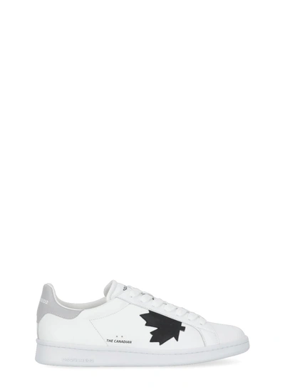 Dsquared2 White And Grey Boxer Sneakers