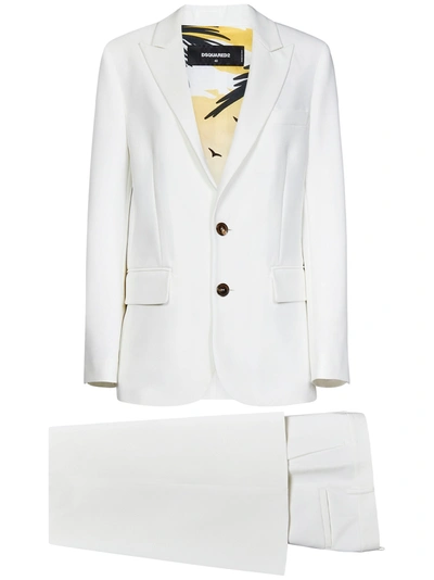 Dsquared2 Flare Suit In White