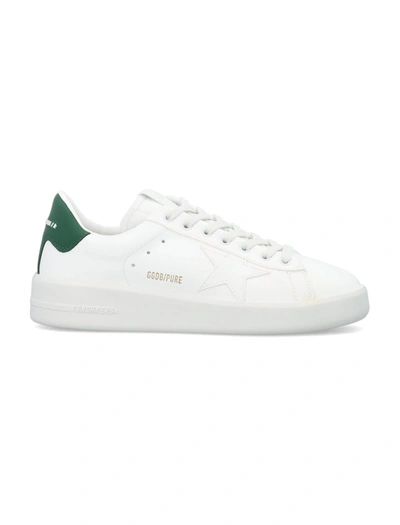 Golden Goose Purestar Sneakers In White/green
