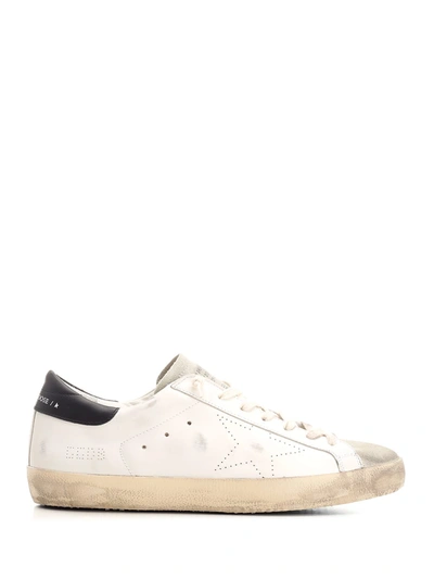 Golden Goose Super-star Sneakers In White/ice/black