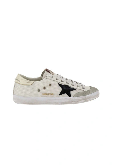 Golden Goose Super-star Sneakers In White/black/beige