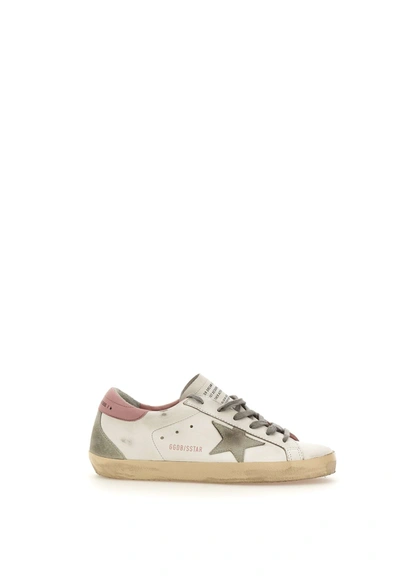 Golden Goose Super-star Sneakers In White/ice/light Pink