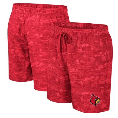 Colosseum Red Louisville Cardinals Ozark Swim Shorts
