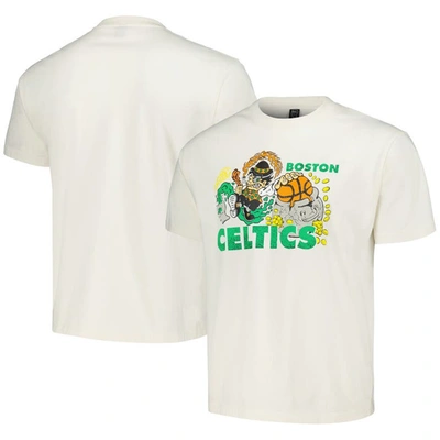 Identify Artist Series Men's And Women's Nba X Brain Deadâ Cream Boston Celtics  T-shirt