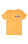 Quiksilver Kids' Tropical Fade Logo Graphic T-shirt In Tangerine