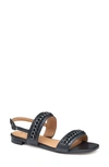 Johnston & Murphy Lilly Sandal In Black Glove