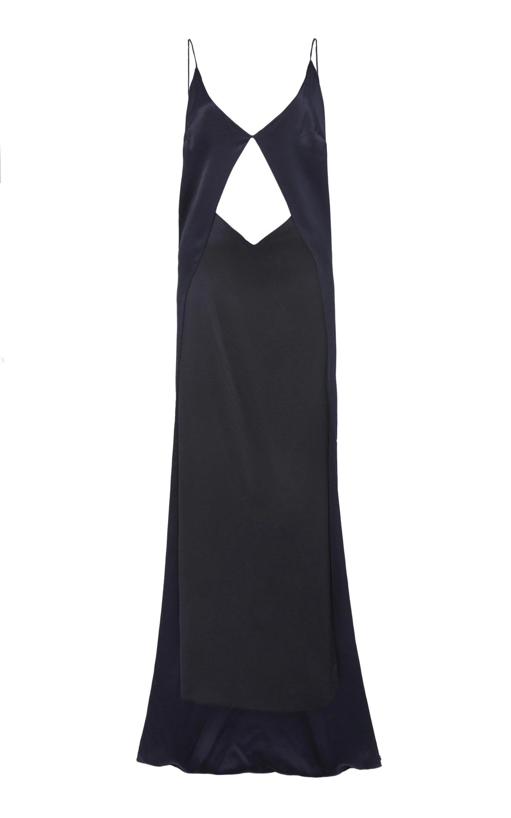Dion Lee Tessellate Silk Satin Gown In Navy ModeSens