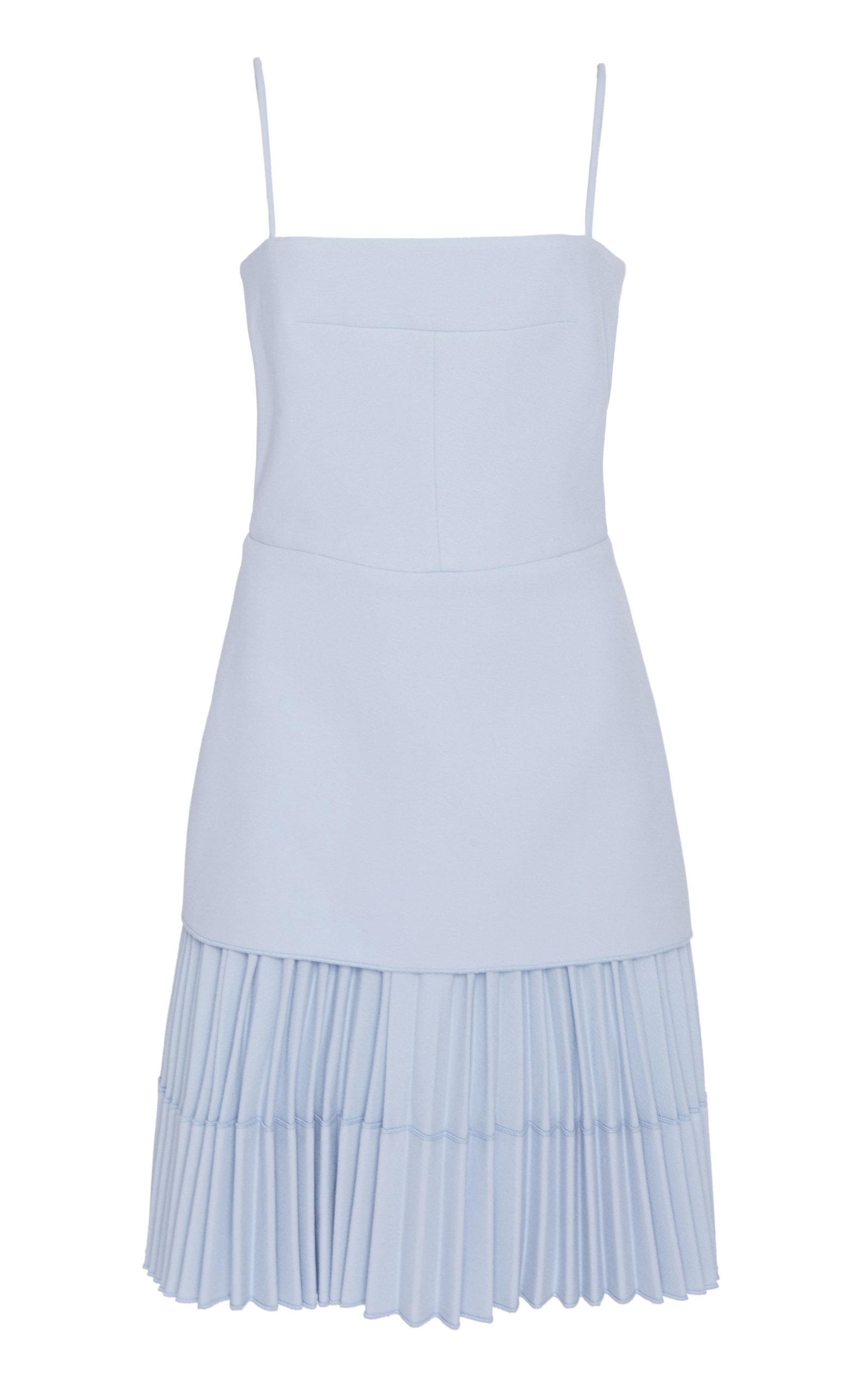 dion lee ellipse pleat mini dress