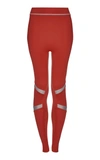 Silou London Caroline High Waisted Leggings In Red