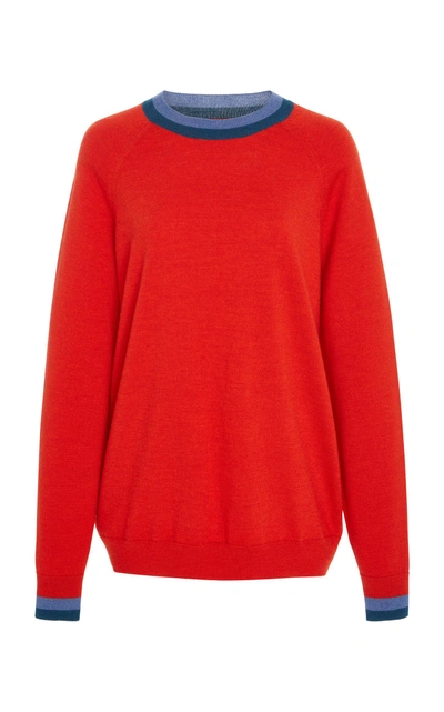 Lndr Chalet Merino Wool Sweater In Red