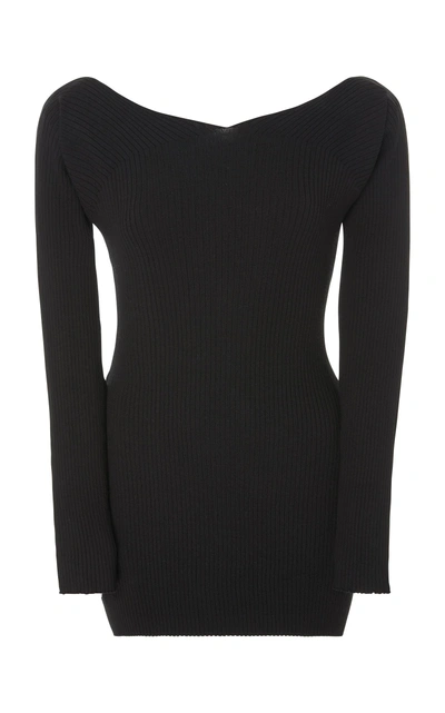 Live The Process Off Shoulder Sweater In Black