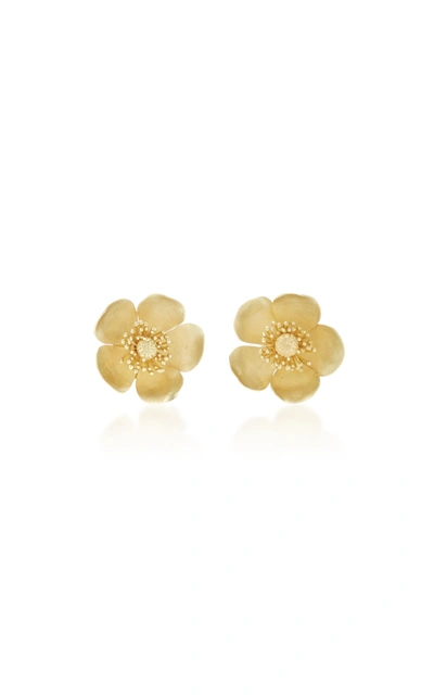 Christopher Thompson Royds Limited Edition Buttercup Stud Earrings & Pendant In Gold