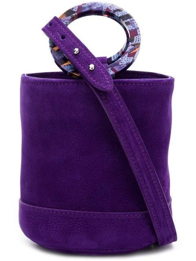Simon Miller Bonsai 20 Suede Bucket Bag In Royal Purple