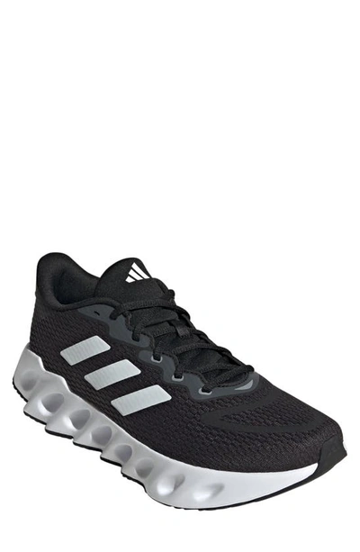 Adidas Originals Switch Running Shoe In Black/ White/ Halo Silver