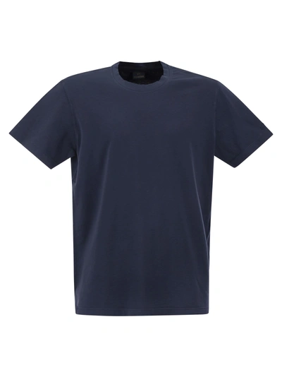 Paul & Shark Garment Dyed Cotton Jersey T-shirt In Blue
