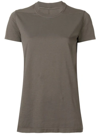 Rick Owens Drkshdw Classic Fitted T In Grey