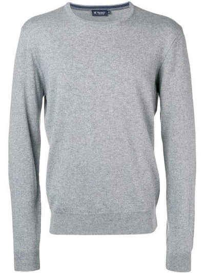 Hackett Crew Neck Jumper In Grey