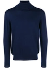 Etro Roll Neck Sweater In Blue