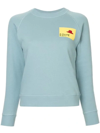 Alexa Chung Basic Sweatshirt - Blue