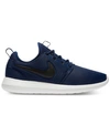 Nike Men's Roshe Two Casual Sneakers From Finish Line In Midnight Navy/black-sail-