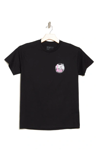 Retrofit All Washed Up Cotton Graphic T-shirt In Black