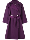 Simon Miller Belted Trench Coat In Pink