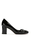 Sarah Chofakian Patent Leather Pumps In Black