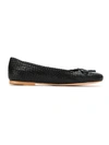 Serpui Leather Ballerinas In Black