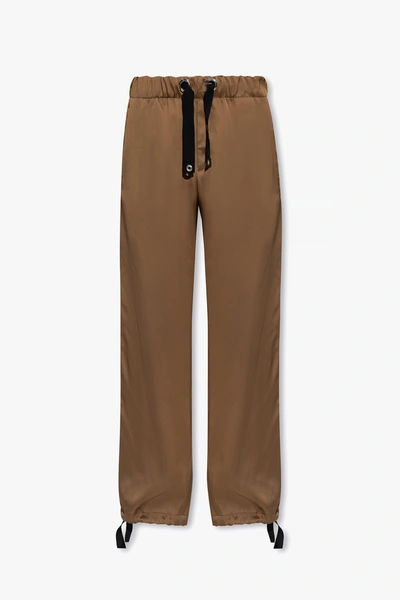 Versace Brown Loose-fitting Trousers In New